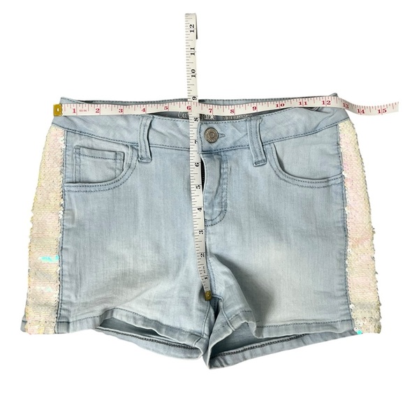 Cat & Jack Denim Shorts with Sequin Trim - Picture 6 of 9